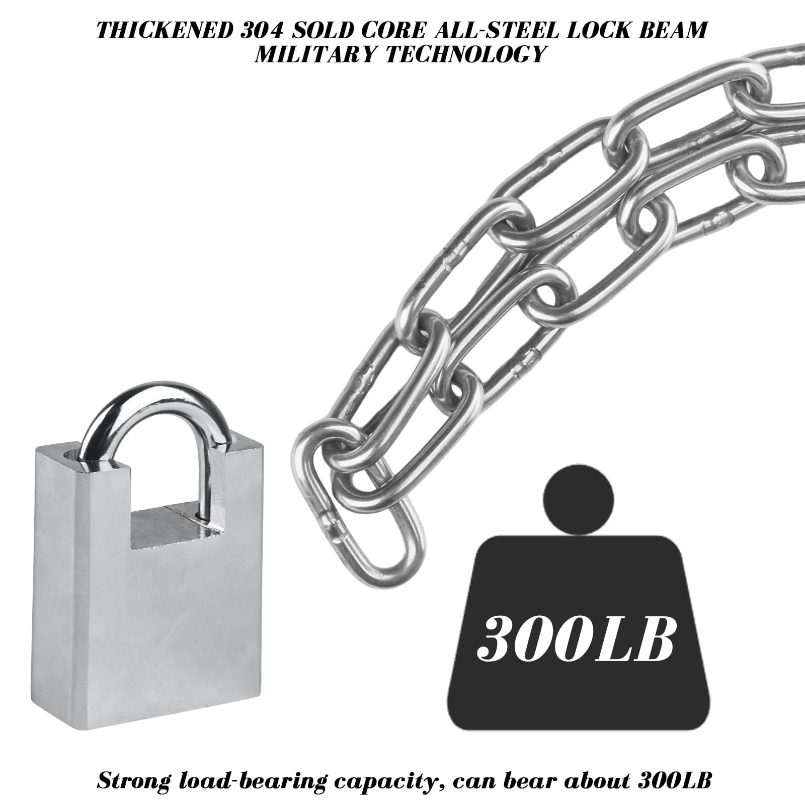 Stainless Steel Security Chain and Lock Kit 31 inch/6mm Thick Bike Chain Lock with 4 Keys Bike Locks Heavy Duty Anti Theft Bicycle Lock for Mountain City or Electric Bike Bicycle, Motorcycle