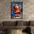 thumbnail image 2 of Navidad gato resina diamante costura DIY 5D Santa Claus pintura de diamantes de imitación bordado de cristal oficina en casa punto de cruz Eigraketly JR0622-04, 2 of 6