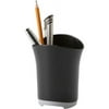 Storex Iceland-Series Plastic Pencil Cup, Black/Gray, 6-Pack