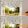 thumbnail image 5 of Thanskgiving Fall Tie Up Valance Curtains for Windows, Kitchen Curtains Window Treatments, Rustic Pumpkins Botanical Maple Leaf Short Window Shades Valances for Bedroom Bathroom Cafe 54"x18", 5 of 8