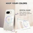 thumbnail image 2 of YINLAI Clear Glitter Google Pixel 9a Case Compatible with Mag-safe, Transparent Crystal Pixel 9A Magnetic Shockproof Protective Case for 9a 6.3", Shiny Bling Glitter, 2 of 7
