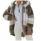 thumbnail image 2 of Abrigo de felpa suelto, chaqueta con capucha informal de moda, suave y cálido otoño invierno para mujer, 2 of 5