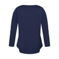 thumbnail image 5 of Patlollav Womens Long Sleeve Tops V Neck Sexy Casual 95% Polyester 5% Spandex Blouse, 5 of 6