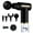 Black, variant on Mini Fascia Gun Deep Tissue Massage Gun Muscle Relaxation Massage Protable Body Massager Handheld Percussion Vibration Massager