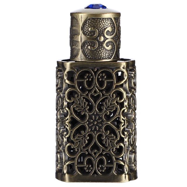 MasteelfCA 3ml Exquisite Essential Oil Spray Bottle Hollow Flower Engraving Perfume Bottles