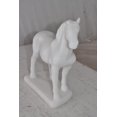 thumbnail image 6 of Standing Horse Made of White Marble Size: 11" x 5" x 9"H, 6 of 12