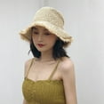 thumbnail image 4 of Cheers.US Women's Wide Brim Caps Foldable Summer Beach Sun Straw Hats, 4 of 7