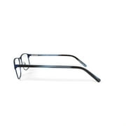 Bio Eyes Men's BE156 Oleander Rectangular Prescription Eyeglasses with Case, Navy Blue