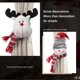 thumbnail image 3 of Billuyoard Hogar Navidad cortina hebilla Tieback dibujos animados Santa Claus muñeco de nieve ventana decoración Navidad cortina abrazadera escaparate Kits de decoración para fiestas Alce Billuyoard HA070235-03B, 3 of 6