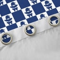 thumbnail image 4 of Feelyou Teen Santa Claus Blackout Curtains Set of 2 (52x84 Each), Princess Blue Plaid Checkered Window Curtains, Merry Christmas Curtains and Drapes, Blackout Curtains Home Decor, 4 of 6