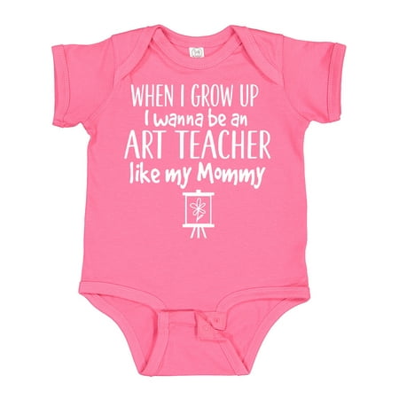

Inktastic Future Art Teacher Like Mommy Gift Baby Boy or Baby Girl Bodysuit