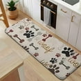 thumbnail image 5 of Paw Prints and Bones Kitchen Rug Mat,Kitchen Runner Rugs Non Skid Washable,Decorative Kitchen Floor Mats for Kitchen,Sink,Laundry,17"x47.2", 5 of 7