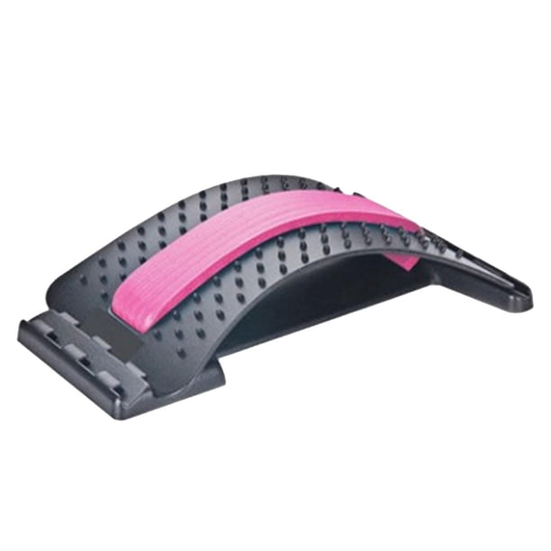 Equipo De Masaje De Espalda, Dispositivo De Soporte Lumbar Para Alivio Muscular De Cintura, Rosa