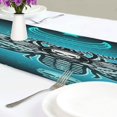 thumbnail image 6 of GZHJMY Moth Dead Head Table Runner Machine Washable Polyester Table Runner Rectangle Reversible Dresser Scarves Table Decor 13 x 70 Inch, 6 of 7