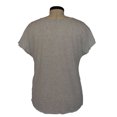thumbnail image 2 of Tangerine Womens Size 2X-Large Twisted Front Top, Grey, 2 of 2