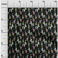 thumbnail image 2 of oneOone Polyester Spandex Black Fabric Circus Dress Material Fabric Print Fabric By The Yard 56 Inch Wide-aA, 2 of 5