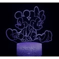 thumbnail image 1 of 3D Illusion Lamp Mickey Minnie Mouse 3D Night Light - with Remote Control 16 Changing Colors for Game Room Headphone Decor Best Gamer Gift [Energy Class A+++], 1 of 4