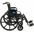thumbnail image 4 of Medline's Premium K4 Lightweight Wheelchair, 18" Seat Width, Flip-Back Desk-Length Arms, Elevating Legrests, 300lb Weight Capacity, Black Frame, 4 of 6