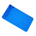 thumbnail image 2 of Alfombrilla de silicona para manualidades, mantel individual con taza de limpieza, alfombrilla de silicona para fundición de resina para joyería de Azul 27.505x49.95cm Macarena Almohadilla de silicona para manualidades., 2 of 8