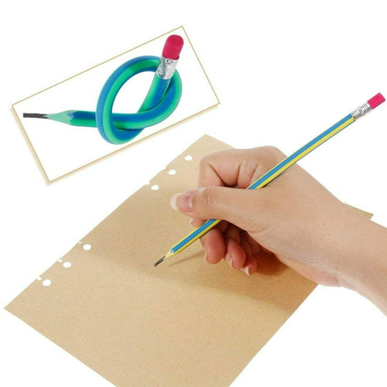 Anyumocz 35 Pcs Colorful Magic Bendy Flexible Soft Pencils with Eraser for Children School Fun Equipment