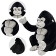 thumbnail image 2 of Gorilla Plushies Chimpanzee King Kong Plush Toy Doll Birthday Gift _a, 2 of 4
