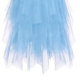thumbnail image 5 of Yeaiivve Tulle Skirts for Girls High Low Layered Puffy Fairy Skirts Midi Length Irregular Tutu Skirt Sheer Mesh Tutu Skirt Blue,14-15Years, 5 of 6