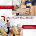 thumbnail image 6 of Biotree Hand Truck 660 lbs Capacity Sack Truck Dolly with 10 Inch Wheels and Foldable Toe Plate, Red, 6 of 9