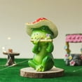 thumbnail image 3 of nvzhuang Cute Band Frog Statue Resin Animals Garden Figurine Outdoor Sculpture for Lawn Patio Decor, 3 of 9
