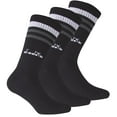 thumbnail image 1 of Calcetines de Tenis Unisex Diadora - Paquete de 3, Logotipo, Rayas Azul oscuro 43-46, 1 of 3