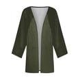 thumbnail image 5 of frariair ​Boho Style Open Front Duster Jacket With Vintage Floral Design Perfect For Beach Cover-Ups And Casual Outerwear​ Army Green, 5 of 5