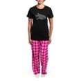thumbnail image 4 of CafePress - Whale Shark Diver Diving Scuba Women's Dark Pajama - Women's Short Sleeve Print T-Shirt and Pants Dark Cotton Pajama Set, 4 of 7