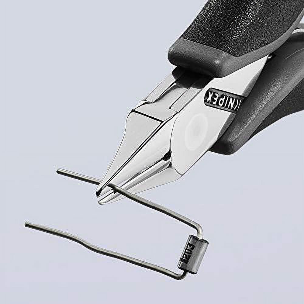 Knipex 4.5" ESD Electronics Diagonal Cutters Pointed Flat Head w/ Small Bevel - MultiGrip