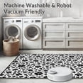 thumbnail image 5 of ODIKA 6' Machine Washable Non-Slip Area Rug, Whimsical Speckled Patch Black & High Traffic Rug, Black, 295510, 5 of 5