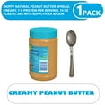 thumbnail image 2 of SKIPPY Natural Peanut Butter Spread, Creamy, 7 G Protein per Serving, 15 oz Plastic Jar with supplyplex spoon, 2 of 4