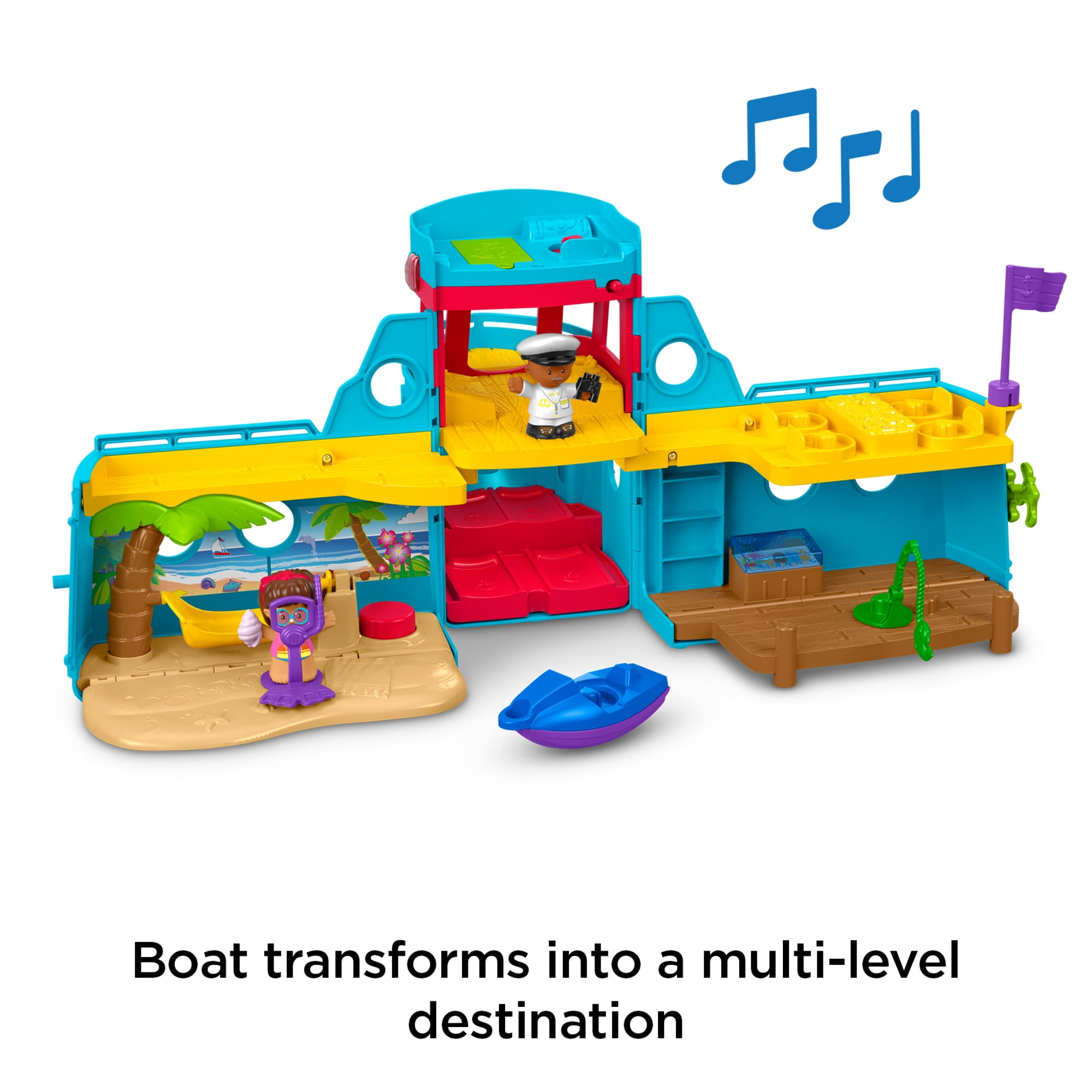 Fisher Price Little People Friend Ship Playset Toddler s Imaginative Toy for Kids Walmart