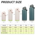 thumbnail image 4 of BJPKPK Insulated Water Bottle with Straw Lid, 12oz Thermos Water Bottles, Flex Handle & Non-slip Boot, BPA Free Leak Proof Stainless Steel Metal Water Bottles, Pearl Pink, 4 of 5