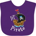 thumbnail image 3 of Inktastic Lil' Pirate Pirate Ship, Blue Bandana Boys or Girls Baby Bib, 3 of 4