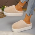 thumbnail image 6 of SKIYLEVZ Women's Winter Fuzzy Slippers House Slippers with Comfortable Soft Arch Fleece Lined Slipper Cozy Flat Platform Room Slippers Non-Slide Winter Slipper, 6 of 9