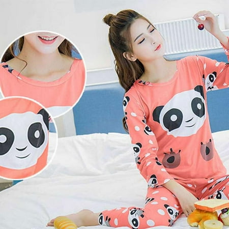 

Teenager Girls Long Sleeve O-Neck Pullover Pants Girls Clothes Pajamas Set