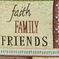 thumbnail image 5 of Faith, Family, Friends Tapestry Table Runner Red/Green, 70 inch, 5 of 6