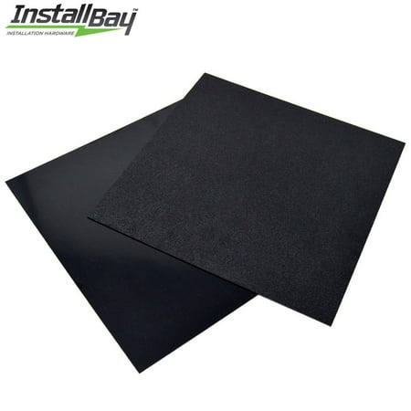 2 Pack ABS Plastic Textured Plastic Sheet 12in x 12in x 3/16in Black