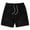Black, variant on COSFO Casual Mens Basketball Shorts Solid Elastic Waist Shorts with Pockets Loose Mens Shorts