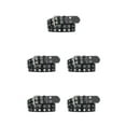thumbnail image 3 of Langgg Ceinture Punk Boucle All Trend All Match pour Jeans Femmes Ceinture Intemporelle Résistante à l'Usure Noir 105cm 5Set, 3 of 6