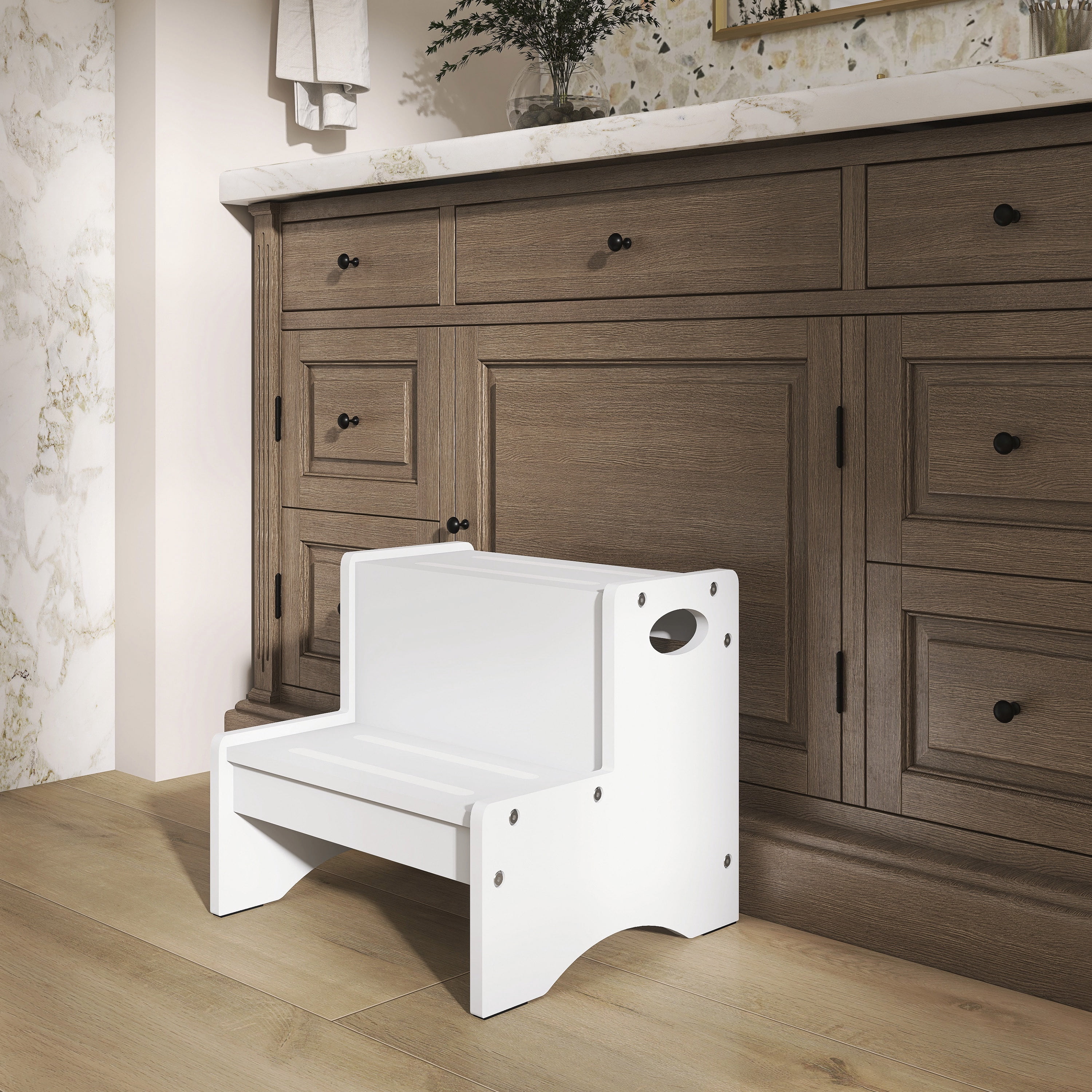 Dream On Me Little Steps Step Stool, Anti-Slip Zealand Pinewood