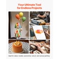 thumbnail image 3 of VEVOR Airbrush Kit Air Brush Kit 1/6 HP Air Compressor 3 Airbrushes 3 Tips 2 Fan, 3 of 9