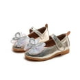 thumbnail image 6 of Caqnni Girls Dress Shoes Mary Jane Shoes for Girls Wedding Flower Girl Shoes Princess Party School Shoes Low Heel Flats for Little/Big Kids (Gold,9-9.5 Years), 6 of 7
