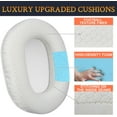 thumbnail image 3 of SOULWIT Earpads Replacement for Audio Technica ATH M50X M50XBT M50RD M40X M30X M20X MSR7 SX1 Monitor Headphones, Ear Pads Cushions with Durable Mesh Fabric, High-Density Foam - White, 3 of 4