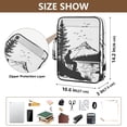 thumbnail image 3 of Haosy Accordion File Organizer Zipper Binder 500 Sheet 6-Tab Expanding File Folder Multi-Pocket 1.2 Inch 3 Ring Fishing in Mountains Silhouette, 3 of 7