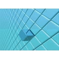 thumbnail image 1 of Ahgly Company Indoor Rectangle Patterned Bright Cyan Blue Area Rugs, 5' x 7', 1 of 6