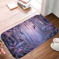 thumbnail image 5 of 1pc Hummingbirds among Flowers Absorbent Non-Slip Bathroom Thickened Flannel Rug Decor,Soft,Quick Drying,Suitable For Indoor/outdoor Use,Bathrooms,Bedrooms,Kitchens,Terrace,Laundry Rooms,16"x24", 5 of 9